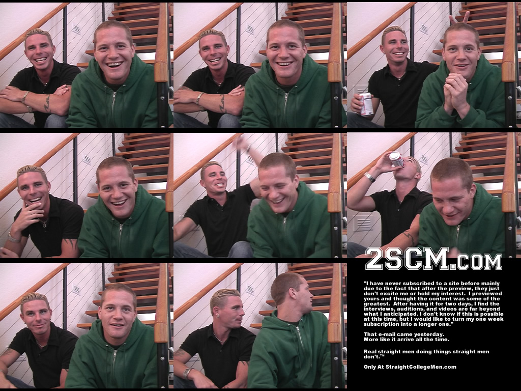 SCM - Brett And Caleb Stills (Straight Amateur College Men Jerking Off On V...
